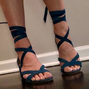 Sam Edelman Sheri Wrap-Ankle Block Heel Sandal